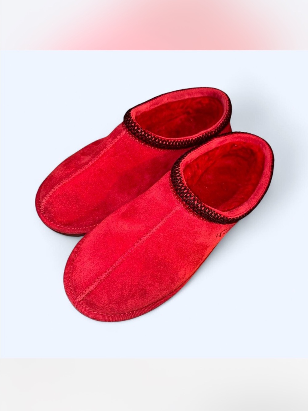 Red Ugg Tasman Slippers